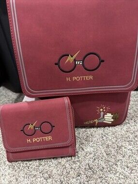 Harry Potter Loungefly Glasses Backpack And Wallet Set